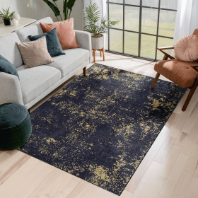 4x6 Area Rug, Washable Rug, Low-Pile, Non-Slip, Non-Shedding, Foldable, Kid & Pet Friendly - Area Rugs for living room, bedroom, kitchen
