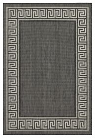 Sunshine GC_HAR2002 Anthracite 7 ft. 10 in. x 10 ft. 3 in. Indoor/Outdoor Area Rug