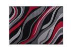 Jersey Area Rugs, Carpets For Livingroom, 7x10 Area Rugs ,1125 Black-Red