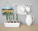 NEW Nevada Sagebrush in Watercolor Wall or Door Hanging Prints Aluminum Metal Sign Kitchen Wall Bar Bathroom Plaque Home Decor, 8HX12W, Multicolor