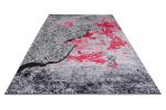 Jersey Area Rugs, Carpets For Livingroom, 7x10 Area Rugs ,3982 Black-Red