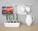 NEW Tulips in Color Wall or Door Hanging Prints Aluminum Metal Sign Kitchen Wall Bar Bathroom Plaque Home Decor, 8HX12W, Multicolor