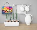 NEW Scabiosa in Color Wall or Door Hanging Prints Aluminum Metal Sign Kitchen Wall Bar Bathroom Plaque Home Decor, 8HX12W, Multicolor