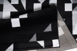 Jersey Area Rugs, Carpets For Livingroom, 7x10 Area Rugs ,3985 Black-Grey