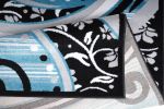 Jersey Area Rugs, Carpets For Livingroom, 7x10 Area Rugs ,1843 Blue-Grey