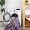 Area Rug 3x5, Washable Rug, Low-Pile, Non-Slip, Non-Shedding, Foldable, Kid & Pet Friendly - Area Rugs for living room, bedroom, kitchen