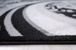 Jersey Area Rugs, Carpets For Livingroom, 7x10 Area Rugs ,1843 Black-Grey