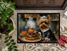NEW Yorkie Fall Kitchen Pumpkins Doormat Front Door Mat Indoor Outdoor Rugs for Entryway, Non Slip Washable Low Pile, 18H X 27W
