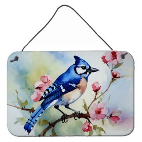 NEW Blue Jay Wall or Door Hanging Prints Aluminum Metal Sign Kitchen Wall Bar Bathroom Plaque Home Decor, 8HX12W, Multicolor (Default: Default)